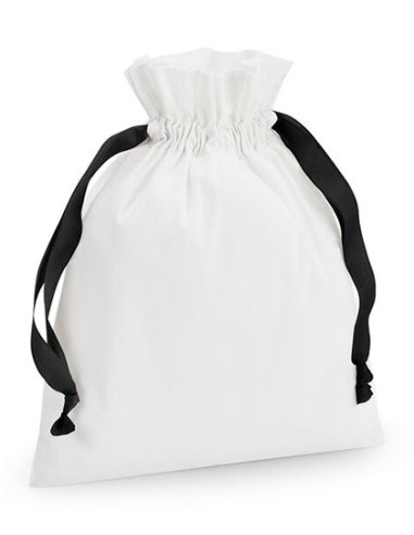 WES-W121-Cotton Gift Bag with Ribbon Drawstring